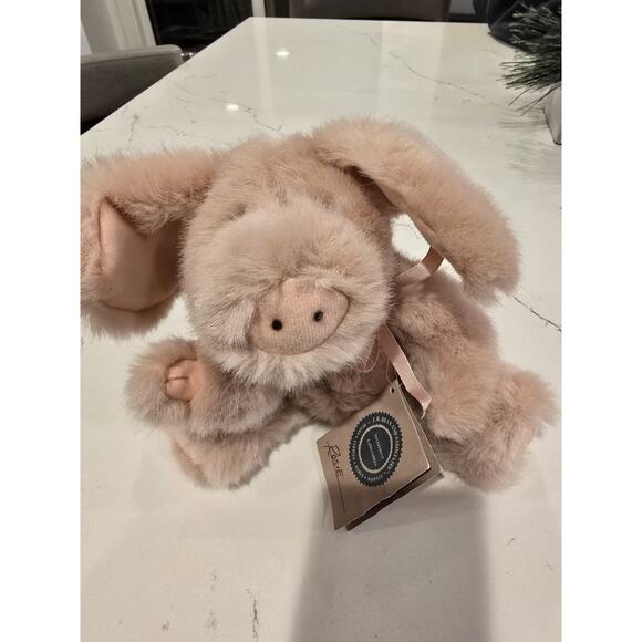 The Boyds Collection J.B. Bean Series Pink Pig 1364 Arms,legs,head,moveable - Picture 1 of 7